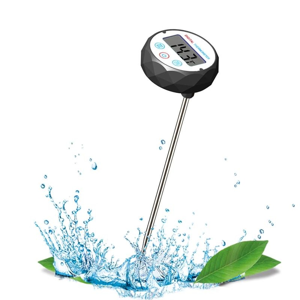 Premium Milk Coffee Hand Brew Kettle With Food Thermometer And Pen Holder 2