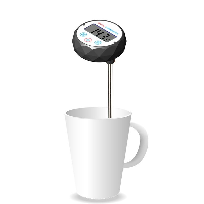 Premium Milk Coffee Hand Brew Kettle With Food Thermometer And Pen Holder 3