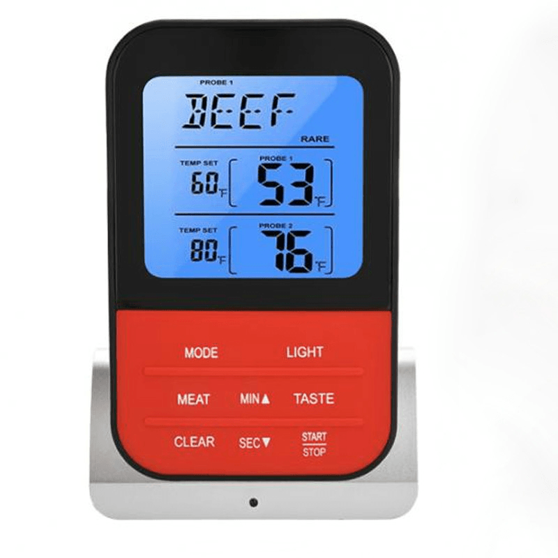 Precision LCD Dual Probe Digital Food Thermometer With Timer 7