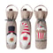 Christmas Wine Bag Tote Elegant Red Champagne Bottle Cover 0