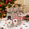 Christmas Wine Bag Tote Elegant Red Champagne Bottle Cover 3
