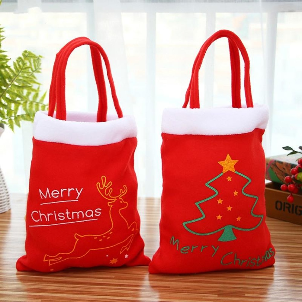 Premium Christmas Tree Gift Backpack Bag Festive Gift Decoration Tote 5