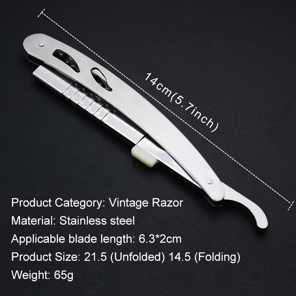 Vintage Manual Razor Blade Holder for Shaving Eyebrow Trimming and Haircuts