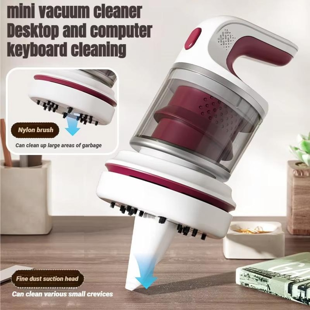 Mini Desktop Vacuum Cleaner USB Rechargeable Keyboard Cleaner 2