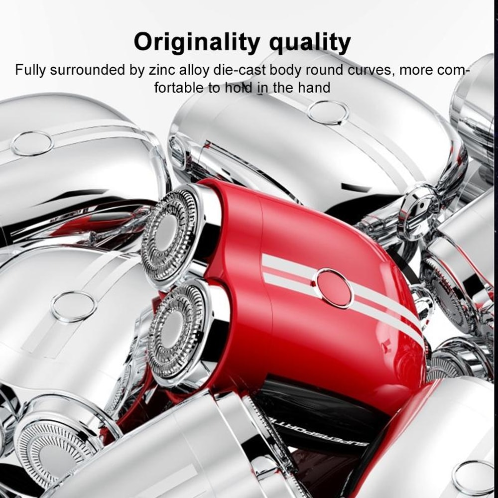 Portable Electric Shaver Wet and Dry Waterproof Travel Razor for Men