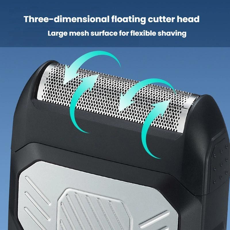 Mens Electric Shaver With Type C Rechargeable Razor And Pop Up Trimmer 5