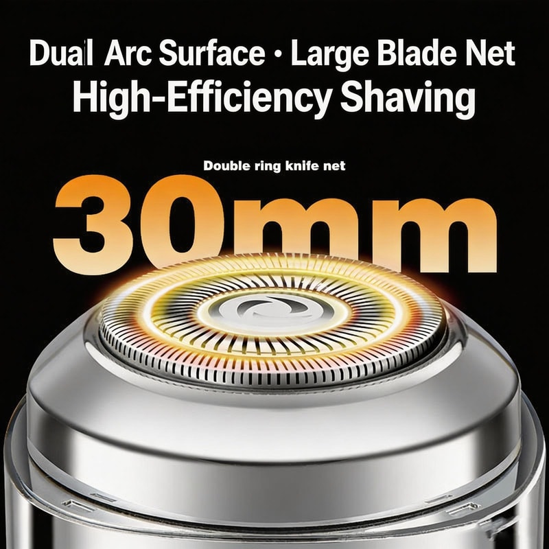 Mini Electric Shaver for Men with Travel Razor and Nose Hair Trimmer