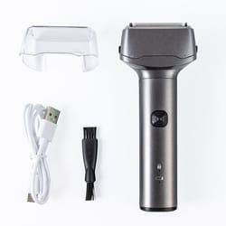 3 blade rechargeable beard razor for men washable portable electric shaver