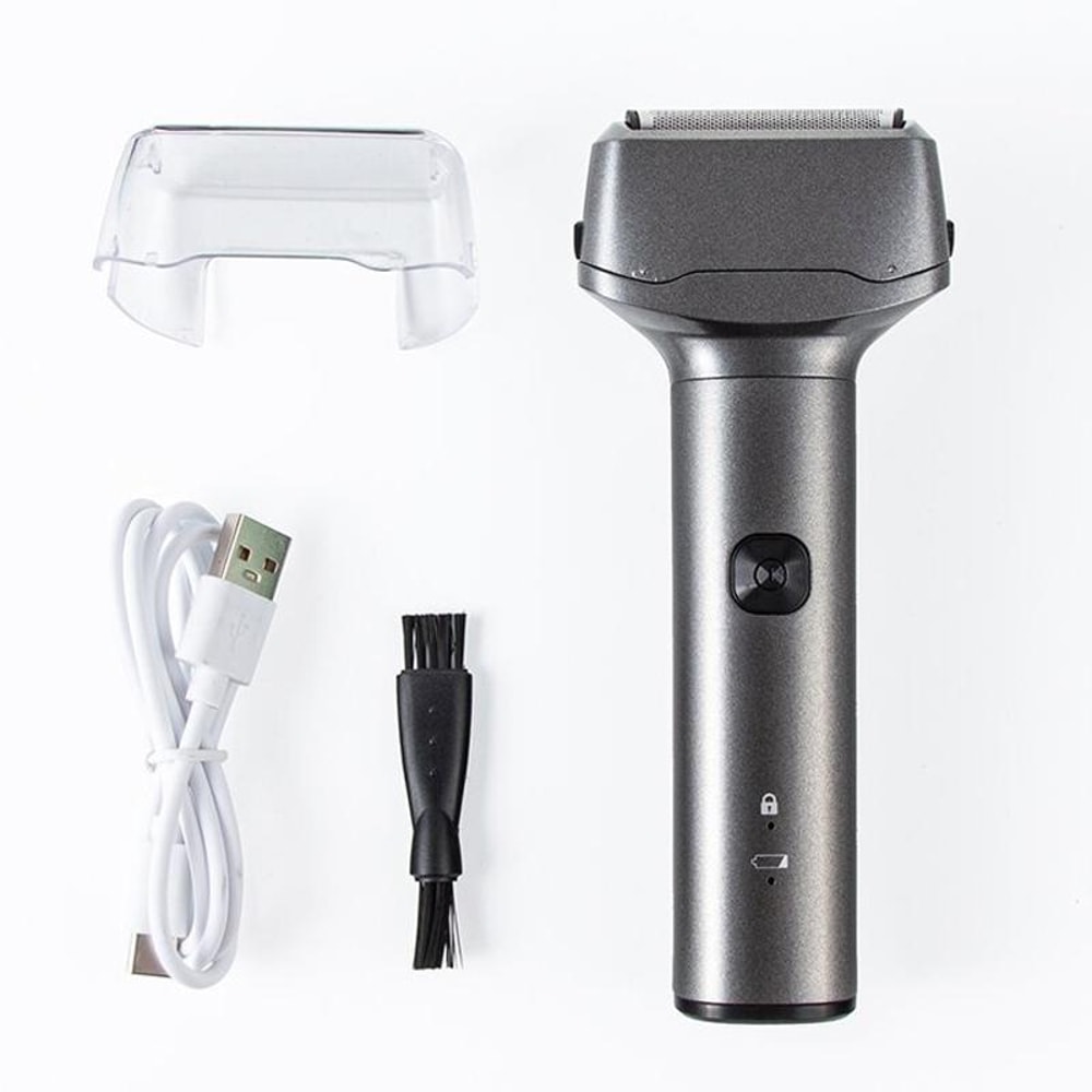 3 Blade Rechargeable Beard Razor For Men Washable Portable Electric Shaver 8