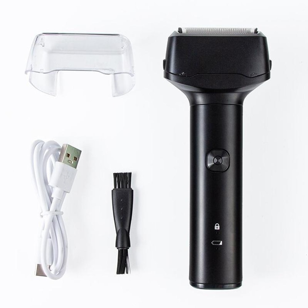 3 Blade Rechargeable Beard Razor For Men Washable Portable Electric Shaver 9