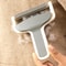 Portable Pet Hair Remover Brush and Fabric Scraper for Clothes, Sofas and Carpets