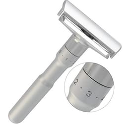 mens vintage adjustable safety razor with double edge razor blade holder