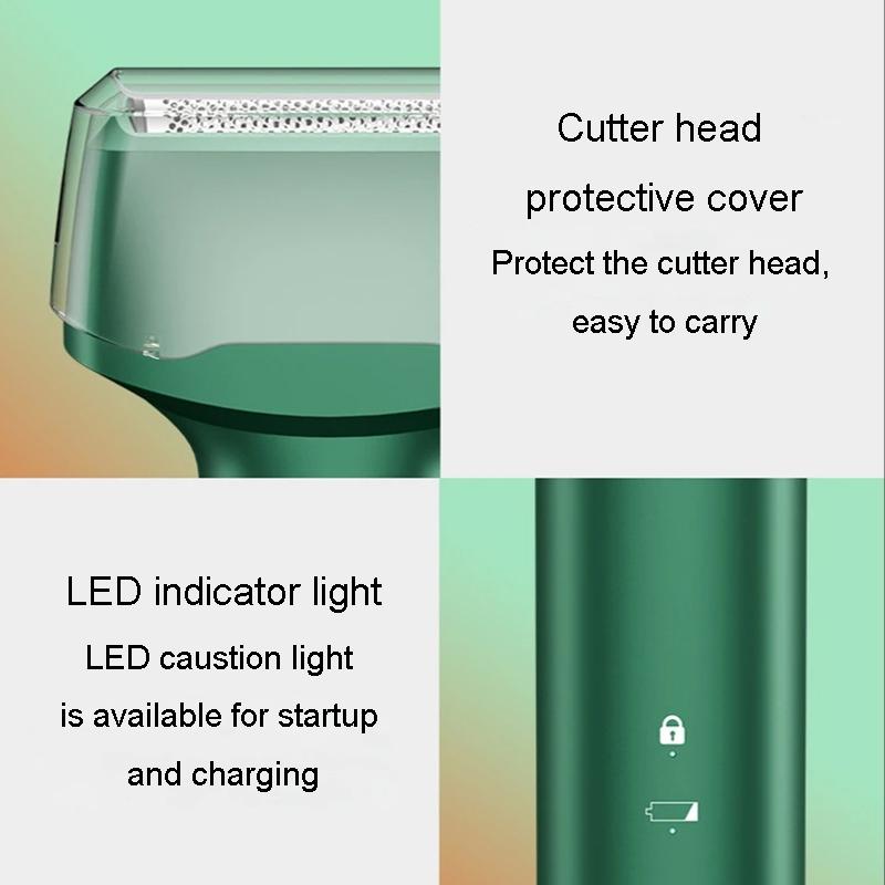 3 Blade Rechargeable Shaver For Men Waterproof Portable Beard Razor 5
