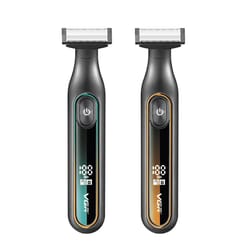 usb rechargeable electric t blade shaver with digital display