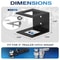 Trailer Hitch Storage Bracket for Truck Bed and Garage Hitch Receiver Storage