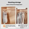 3 Layer Pants Hanger With Clips for Skirts Towels and Closet Storage