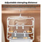 3 Layer Pants Hanger With Clips for Skirts Towels and Closet Storage