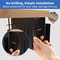 No Drill Laptop Holder Desk Side Storage Rack with Magnetic Pen Holder