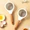 Wooden Handle Stainless Steel Flour Sifter Fine Mesh Baking Strainer 1