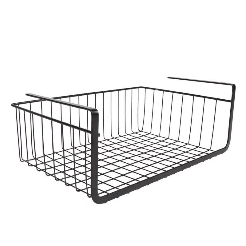 Under Shelf Metal Hanging Basket Kitchen Cabinet Organizer