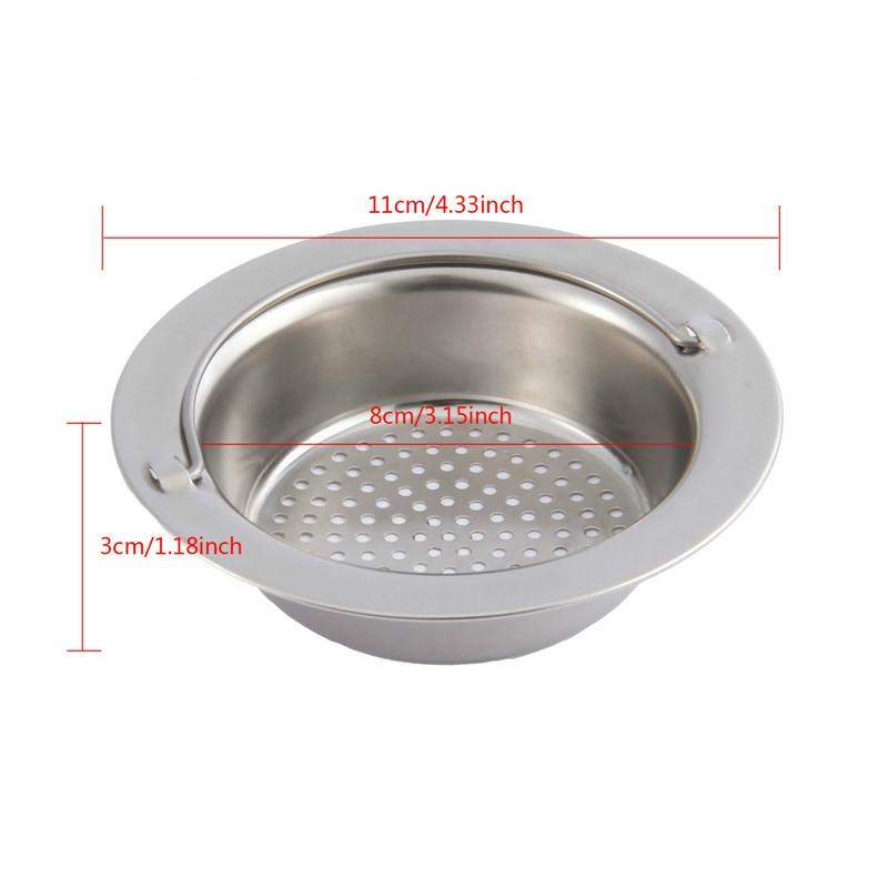 Stainless Steel Sink Strainer and Shower Drain Hair Catcher