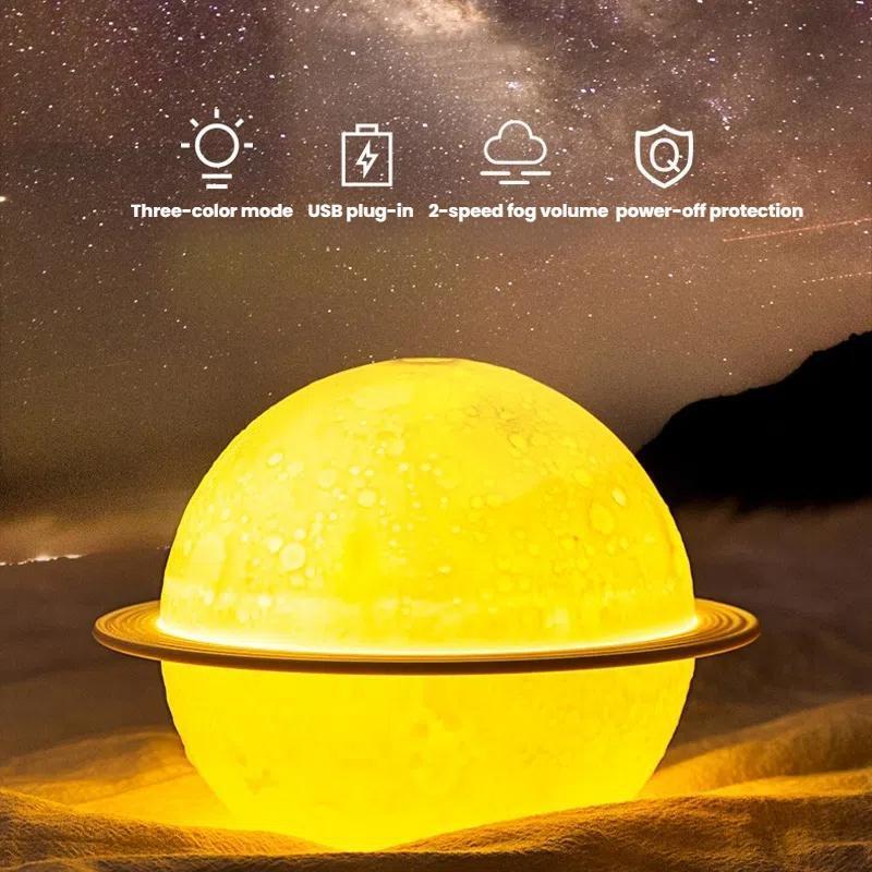 Moon Planet USB Humidifier With Ambient Light Aromatherapy Diffuser 5