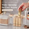 Clear Cotton Swab Holder With Lid And Cotton Pad Organizer 2