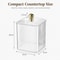 Clear Cotton Swab Holder With Lid And Cotton Pad Organizer 5