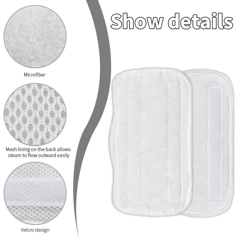 3 Pack Microfiber Mop Pads for Shark S3101 Steam Mop Replacement Covers