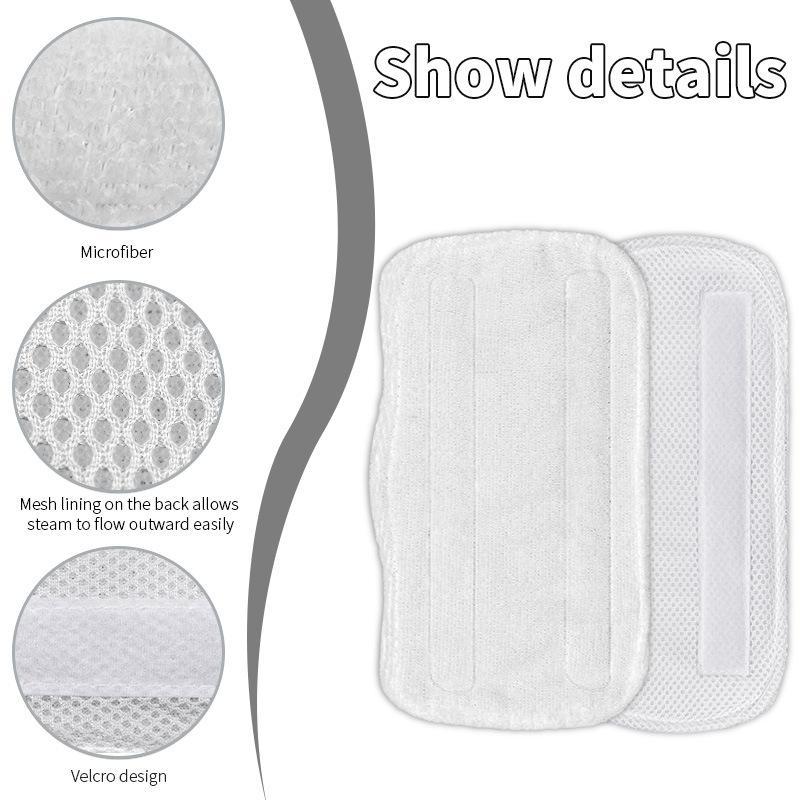 3 Pack Microfiber Mop Pads for Shark S3101 Steam Mop Replacement Covers