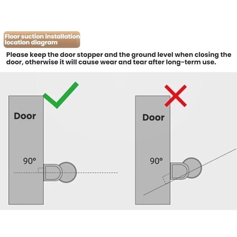 Ultra Narrow Magnetic Door Stopper No Drill Anti Collision Door Protector 7