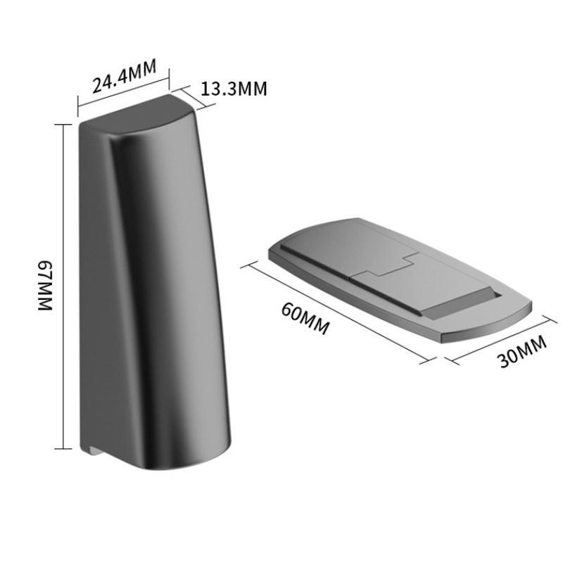 Ultra Narrow Magnetic Door Stopper No Drill Anti Collision Door Protector 8
