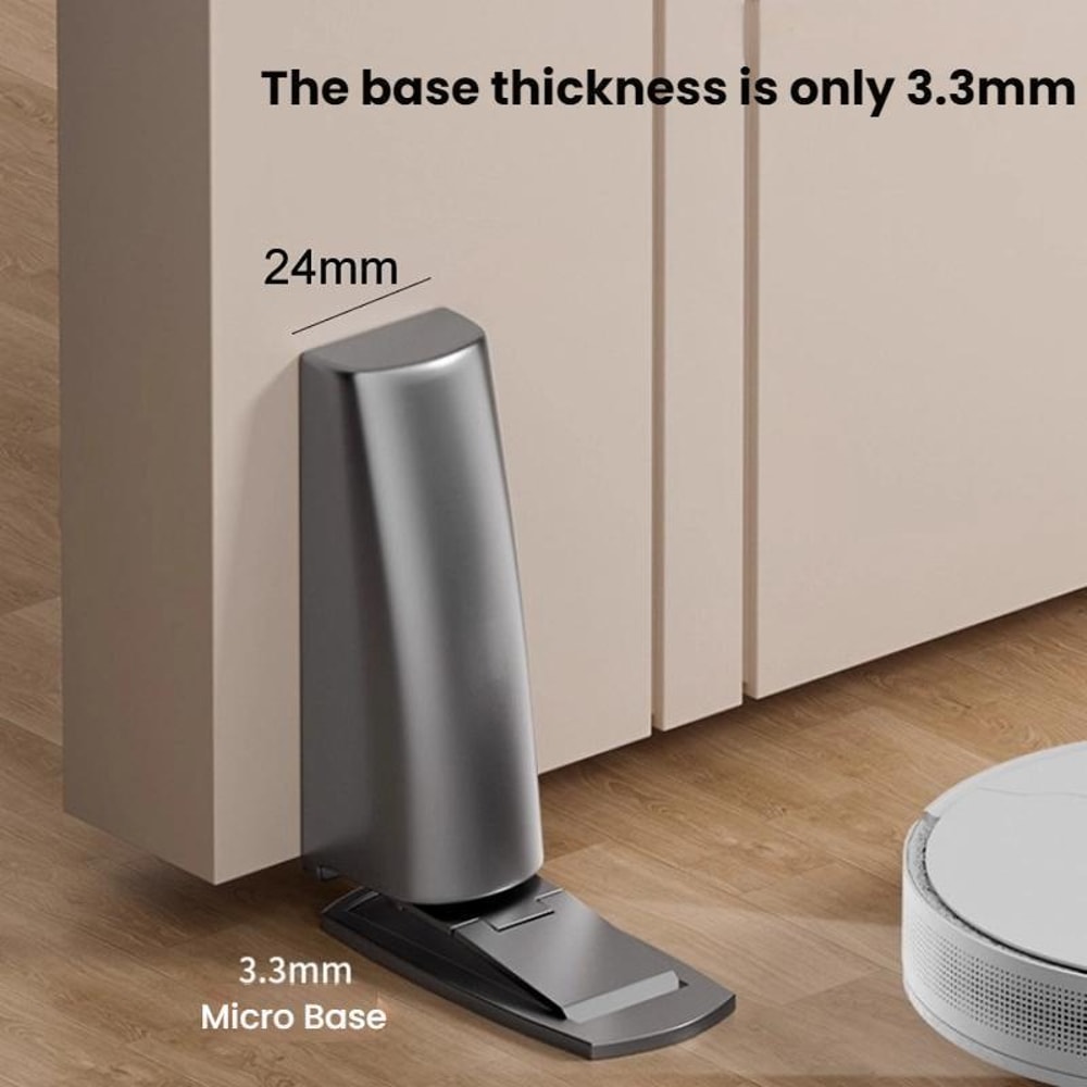 Ultra Narrow Magnetic Door Stopper No Drill Anti Collision Door Protector 1
