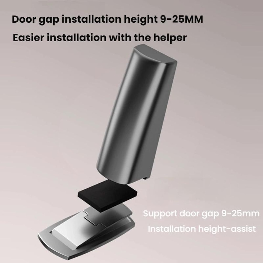 Ultra Narrow Magnetic Door Stopper No Drill Anti Collision Door Protector 2