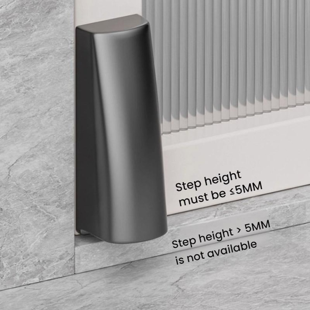 Ultra Narrow Magnetic Door Stopper No Drill Anti Collision Door Protector 6