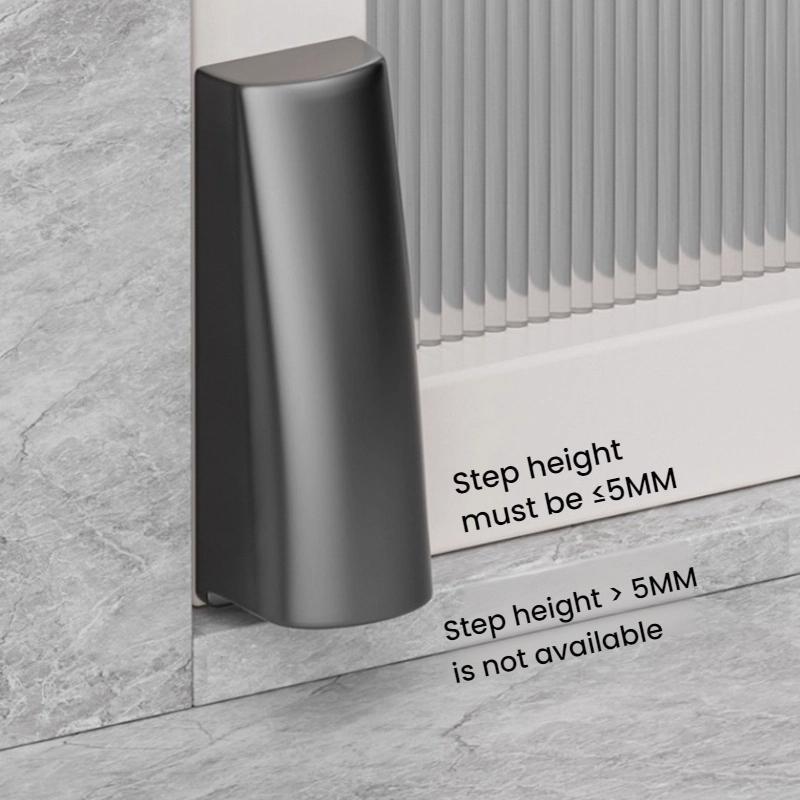 Ultra Narrow Magnetic Door Stopper No Drill Anti Collision Door Protector 6