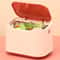 Compact Push Lid Desktop Wastebasket Odor Isolating Mini Trash Can For Pet Litter 7