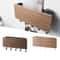 No Drill Wall Key Hanger With Hooks And Shelf White Entryway Organizer 2