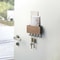 No Drill Wall Key Hanger With Hooks And Shelf White Entryway Organizer 7