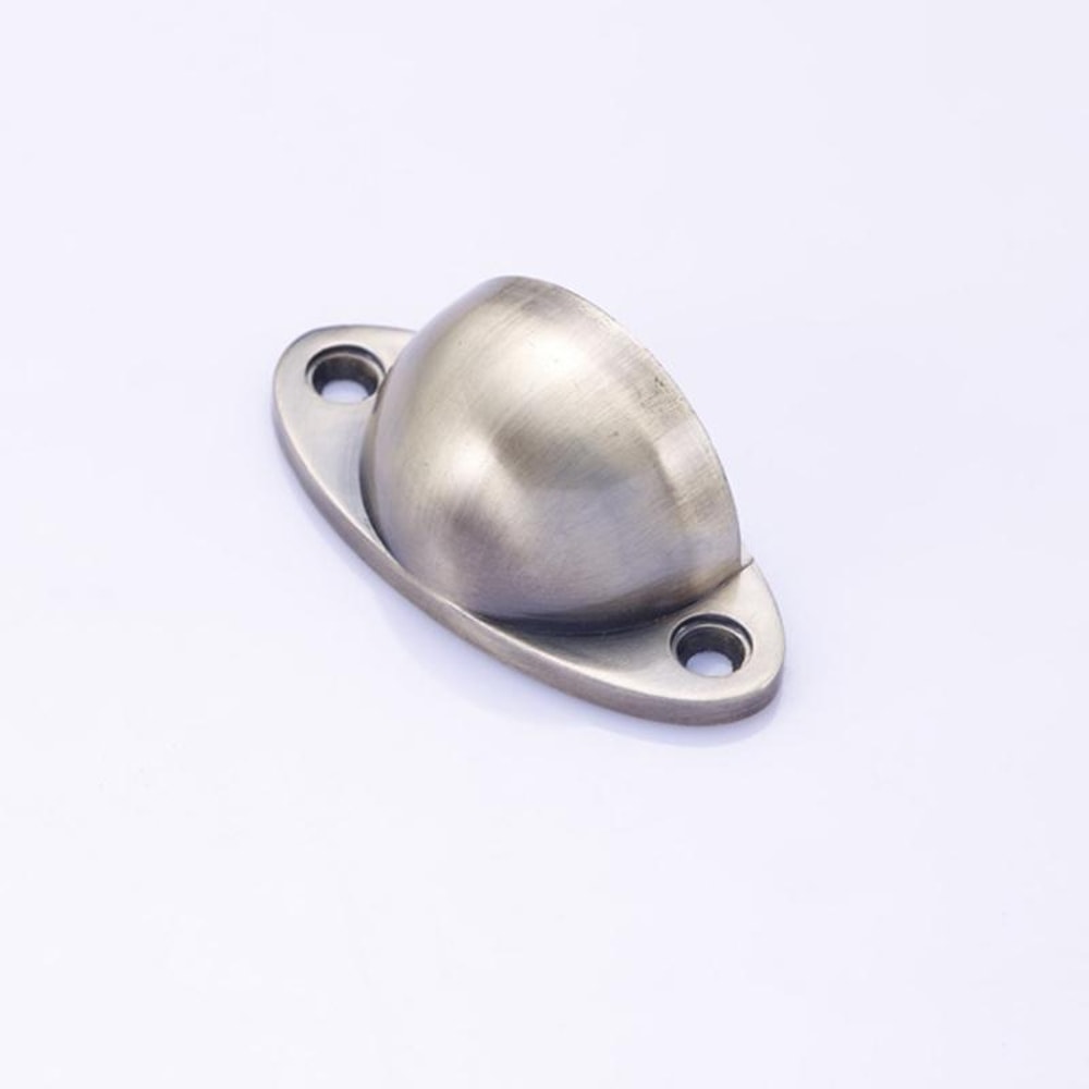 Invisible Stainless Steel Magnetic Door Stopper Bronze Floor Mount Holder