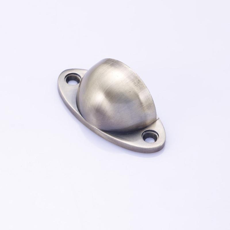 Invisible Stainless Steel Magnetic Door Stopper Bronze Floor Mount Holder
