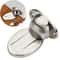 Invisible Stainless Steel Magnetic Door Stopper Bronze Floor Mount Holder