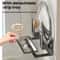 Pot Lid Organizer and Cutting Board Holder No Drill Wall Rack