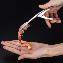 stainless steel shrimp shelling tool and seafood shell remover