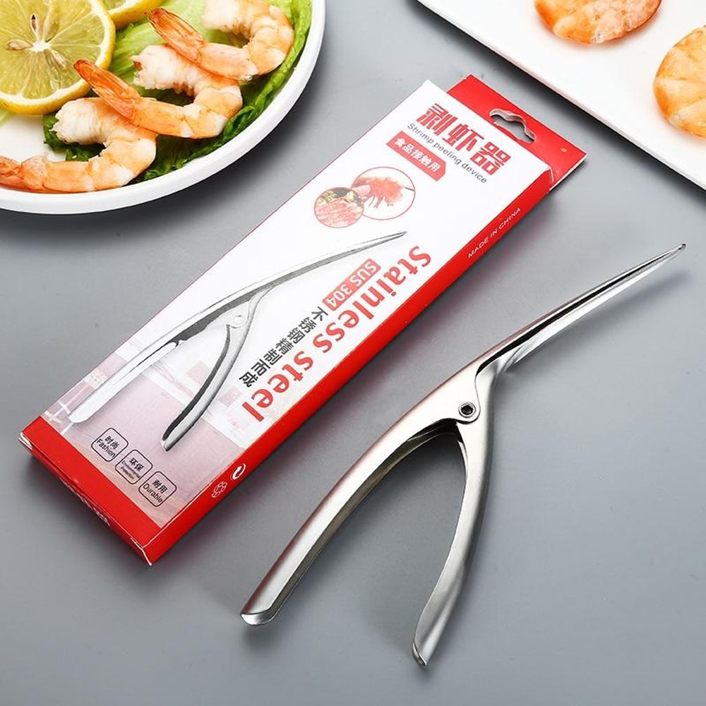 Stainless Steel Shrimp Shelling Tool and Seafood Shell Remover