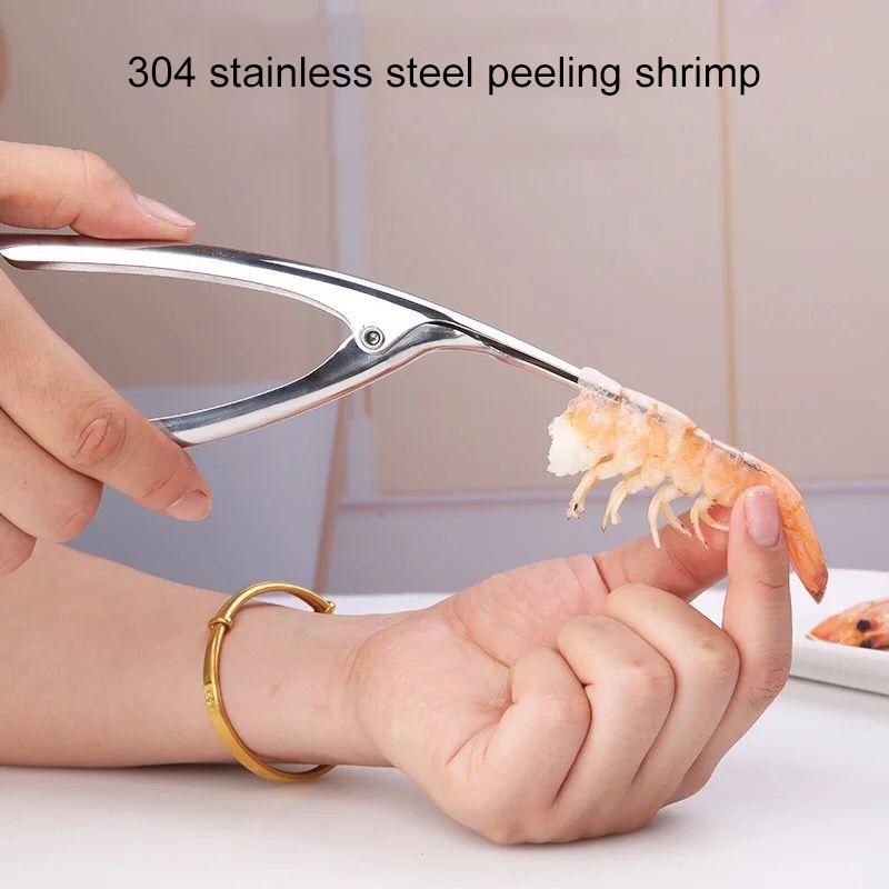 Stainless Steel Shrimp Shelling Tool and Seafood Shell Remover