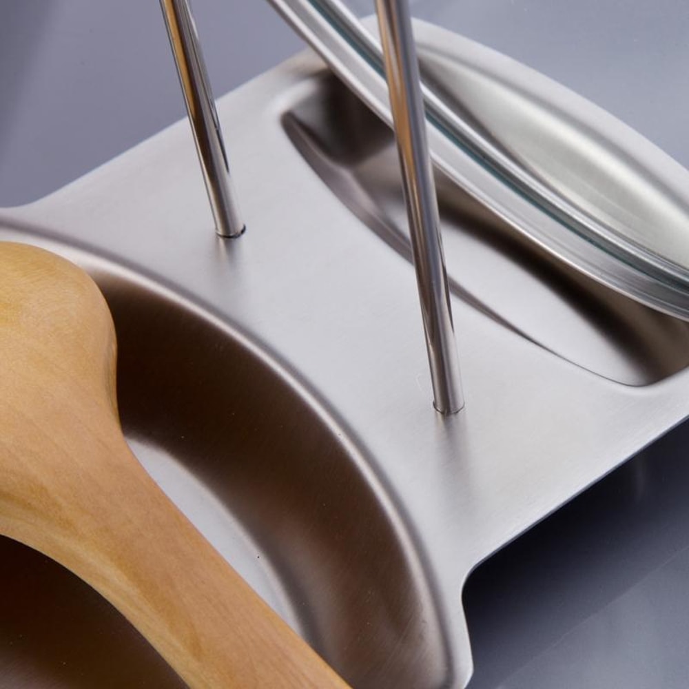 Stainless Steel Dish Rack with Removable Countertop Drainer Tray