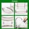 Stainless Steel Dish Rack with Removable Countertop Drainer Tray