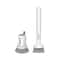 2Pcs Soap Dispensing Dish Brush Set With Rotatable Pot Scrubber 0