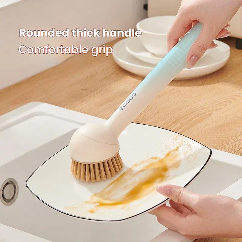2Pcs Soap Dispensing Dish Brush Set With Rotatable Pot Scrubber 9